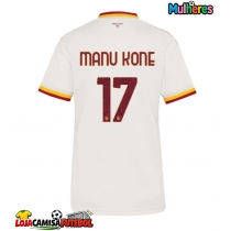 Camisa de Futebol AS Roma Manu Kone #17 Equipamento Secundário Mulheres 2026-27 Manga Curta